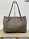 Сумка тоут Bottega Veneta плетеная серый, фото 4