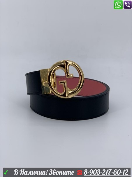 Ремень Gucci черный - фото 7 - id-p99204479