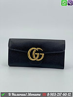 Кошелек Gucci GG Marmont кожаный Черный