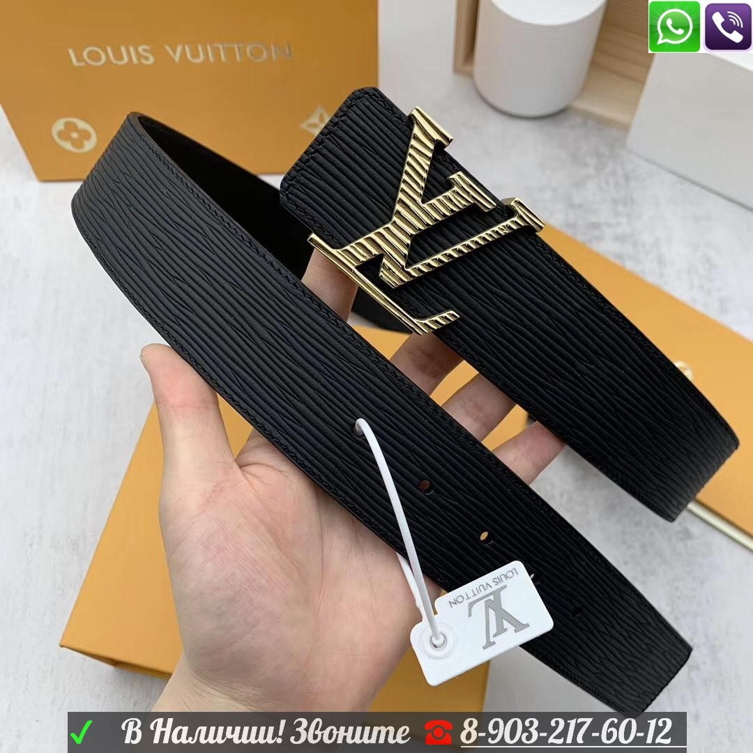 Ремень Louis Vuitton LV Initiales Epi черный - фото 5 - id-p99206387