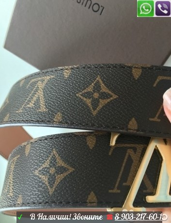 Ремень Louis Vuitton Initials Monogram Лв Луи Пояс - фото 4 - id-p99195031