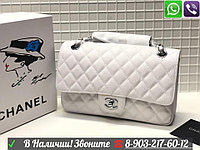 Сумка Chanel 2.55 flap 25 икра Белый