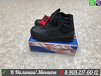 Высокие кроссовки New Balance 574 с мехом черные