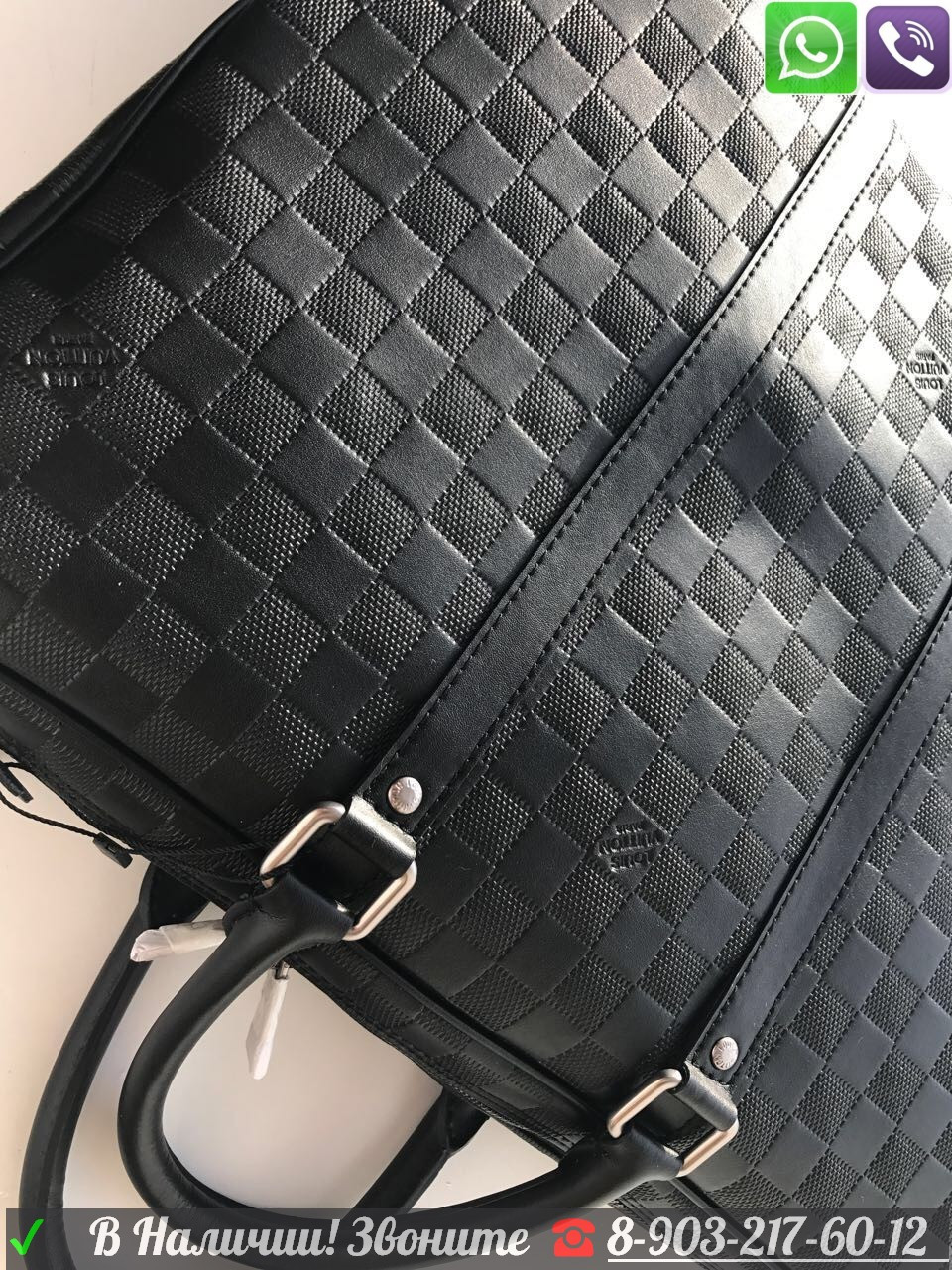 Черный Портфель Louis Vuitton мужской - фото 7 - id-p99195999