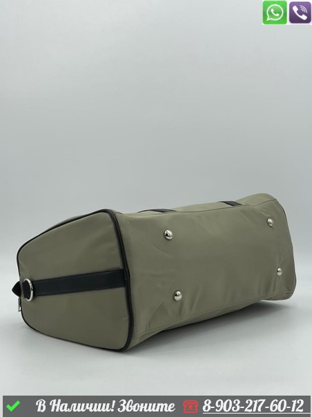 Дорожная сумка Karl Lagerfeld нейло бежевая с рисунком - фото 7 - id-p99215711