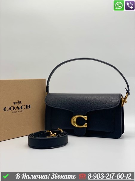 Сумка Coach Tabby черная, фото 1