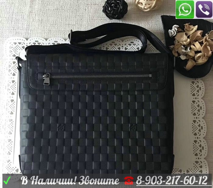 Сумка Louis Vuitton District Черный Луи Виттон Портфель под Документы - фото 2 - id-p99196006