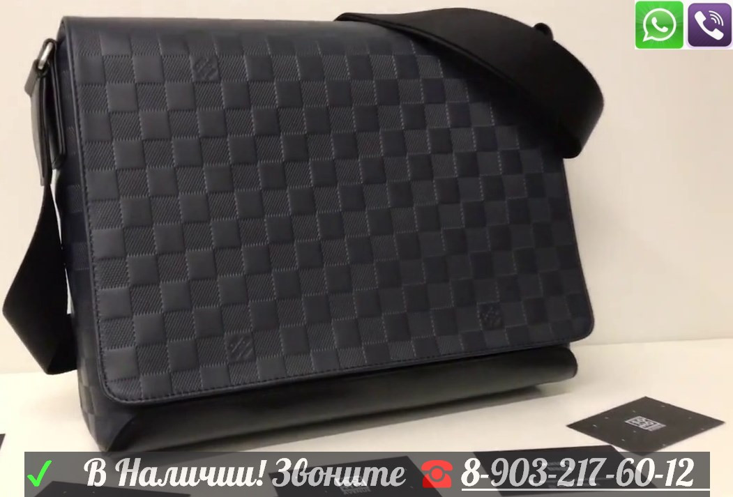 Сумка Louis Vuitton District Черный Луи Виттон Портфель под Документы - фото 6 - id-p99196006