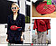 GG Сумка на пояс Gucci Marmont Гучи Черная Красная, фото 4