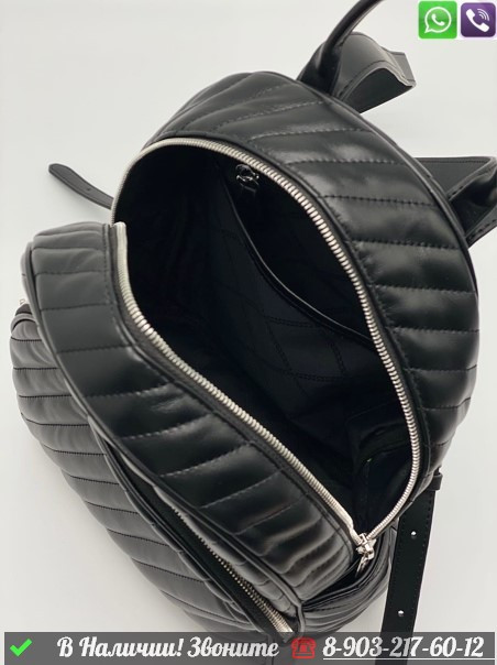 Рюкзак Michael Kors кожаный черный - фото 2 - id-p99213209