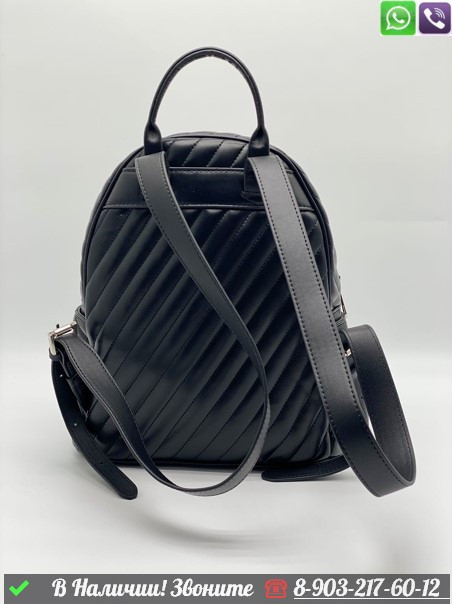 Рюкзак Michael Kors кожаный черный - фото 9 - id-p99213209