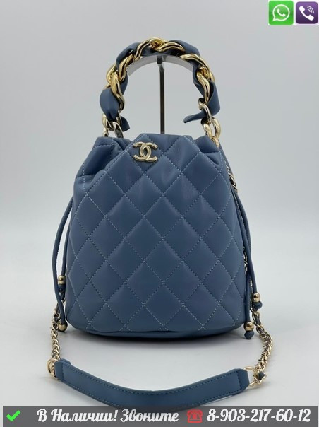 Сумка торба Chanel синяя, фото 1