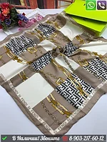 Платок Fendi шелковый с принтом цепочки