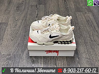 Nike Air Zoom Spiridon Cage 2 x Stussy кремді кроссовкалары