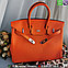Сумка Hermes Birkin 35 оранжевая, фото 3