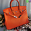 Сумка Hermes Birkin 35 оранжевая, фото 8
