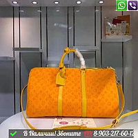 Дорожная сумка Louis Vuitton Keepall оранжевая