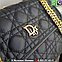 Клатч Christian Dior на двух лямках Диор Черный, фото 5