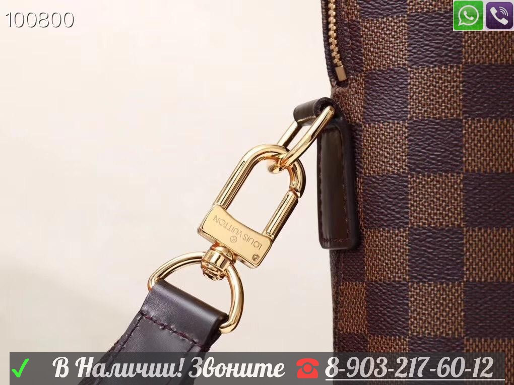 Мужской портфель Louis Vuitton коричневый - фото 9 - id-p99207429