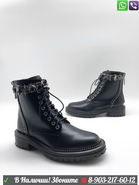 Ботинки Givenchy черные - фото 1 - id-p99210303