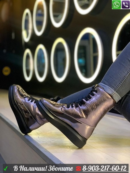 Ботинки Alexander McQueen лаковые - фото 7 - id-p99202668