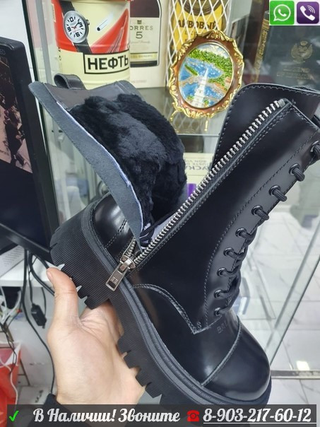 Высокие ботинки Balenciaga черные - фото 6 - id-p99211295