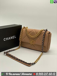 Сумка Chanel Flap 19 Шанель c золотой цепью