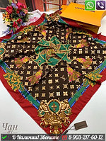 Платок Louis Vuitton шелковый с кутасами