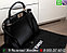Сумка Fendi Peekaboo Матовая Фенди 32 Черная Розовый подклад, фото 2