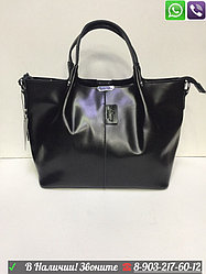 Сумка Mulberry Черная Матовая с Косметичкой Шоппер