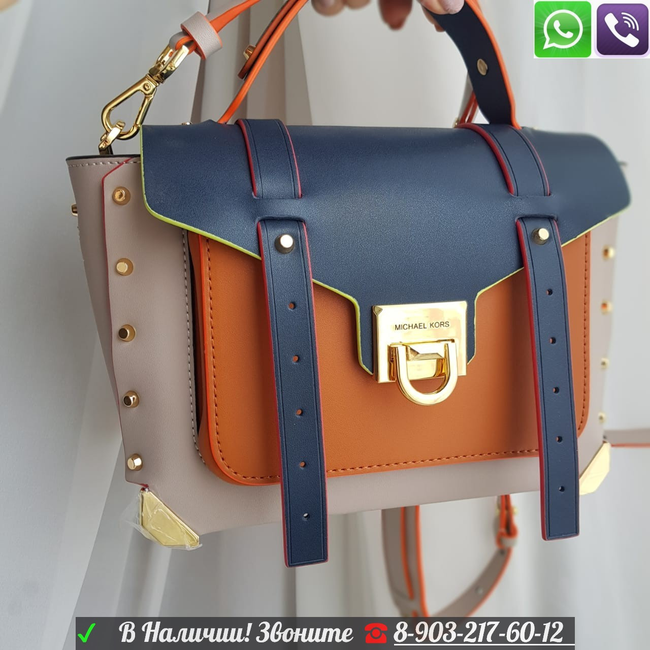 Сумка MICHAEL KORS Manhattan саквояж Майкл Корс Манхэттен - фото 7 - id-p99198919