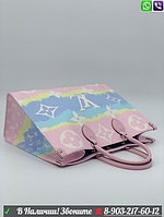 Сумка Louis Vuitton Onthego розовая с голубым