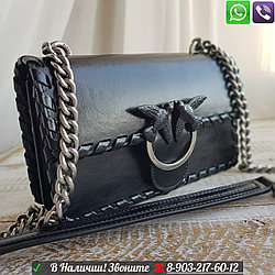 Сумка Pinko love с черной птицей