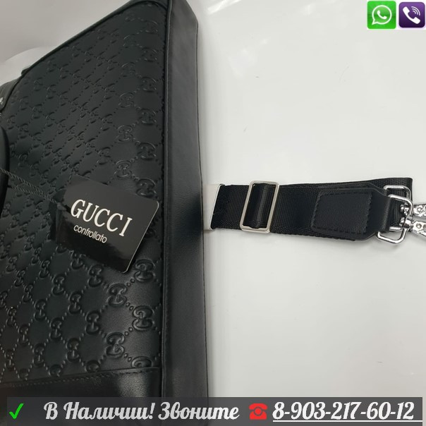 Портфель Gucci деловой черный - фото 5 - id-p99204595