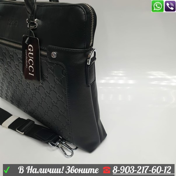 Портфель Gucci деловой черный - фото 6 - id-p99204595