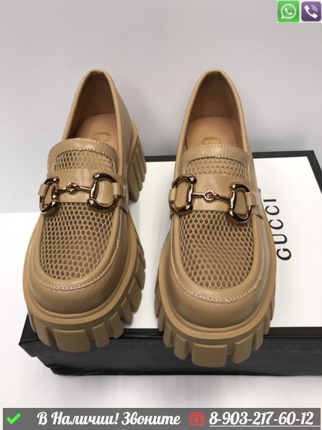 Gucci Horsebit торлы лоферлері - фото 4 - id-p99215811