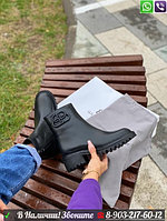 Ботинки Balenciaga кожаные черные