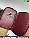 Ключница Bottega Veneta кожаная Бордовый, фото 7