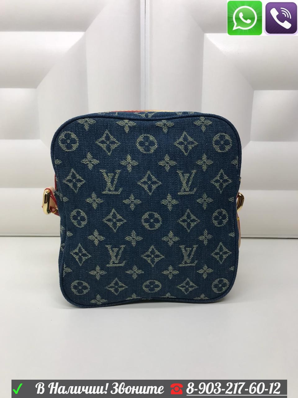 Джинсовая сумка louis vuitton Danube demim - фото 3 - id-p99198070