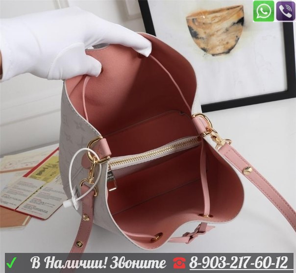 Сумка Louis Vuitton NeoNoe белая - фото 6 - id-p99206540