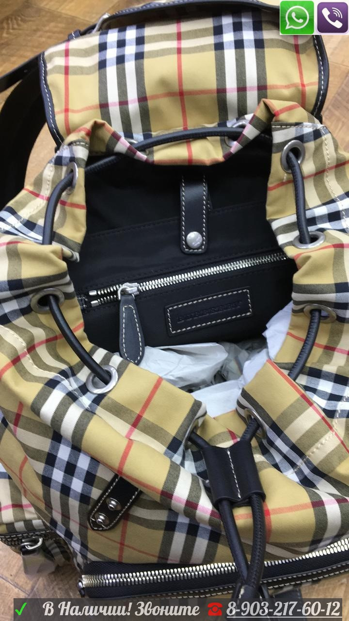 Рюкзак Burberry Rucksack Тканевый Берберри в клетку - фото 9 - id-p99197089