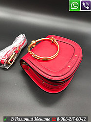 Сумка Chloe Nile Small Bracelet клатч Красный