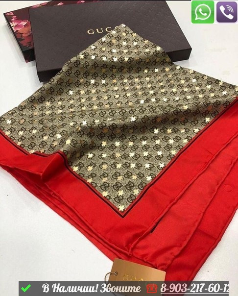 Платок Gucci GG Supreme с широким кантом - фото 3 - id-p99212368