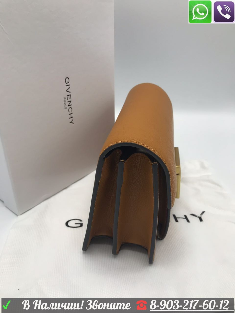 Сумка Клатч Givenchy GV3 Живанши Черная Матовая Сумка - фото 4 - id-p99196139