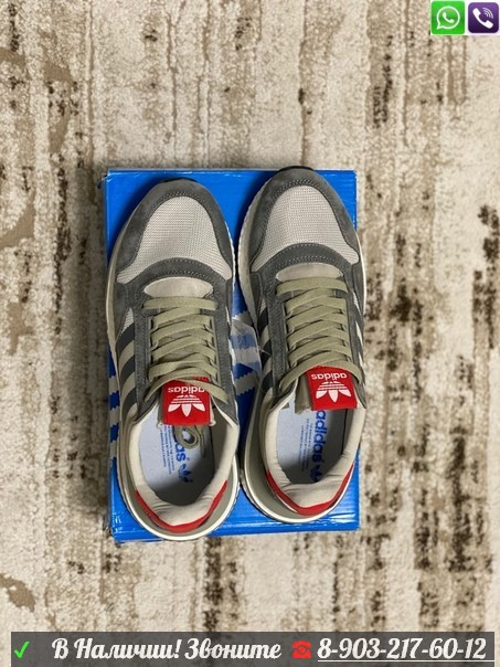 Кроссовки Adidas ZX 500 мужские серые - фото 3 - id-p99205578
