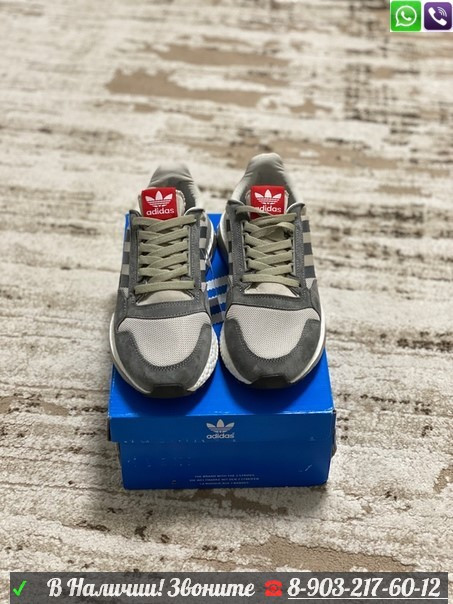 Кроссовки Adidas ZX 500 мужские серые - фото 5 - id-p99205578