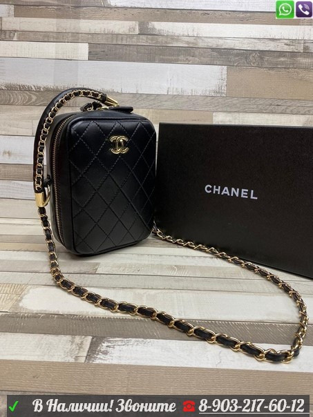 Сумка Chanel маленькая прямоугольная под телефон Шанель - фото 1 - id-p99200863