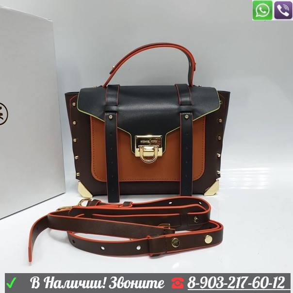 Сумка Michael Kors Manhanttan Бордовый - фото 5 - id-p99199937