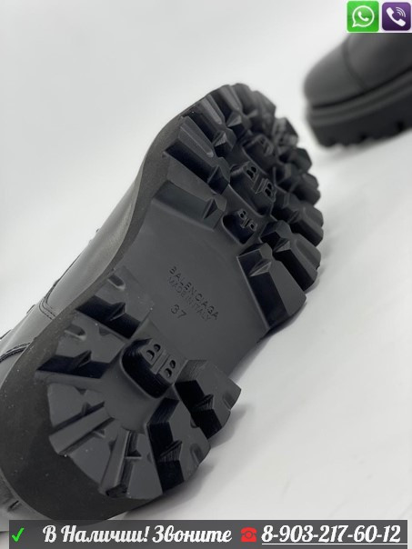 Зимние ботинки Balenciaga Tractor черные - фото 6 - id-p99211415