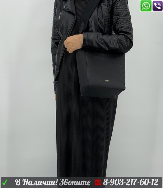 Сумка Celine Sangle Bucket Mini черный - фото 4 - id-p99204682
